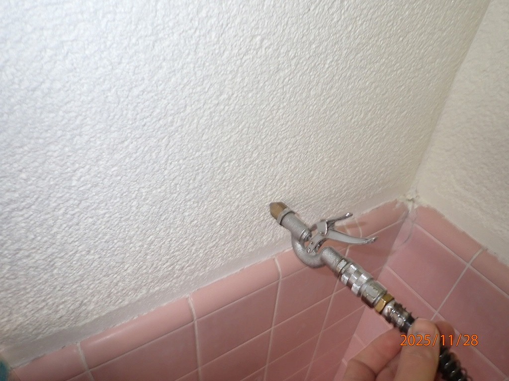 室内から防蟻処理