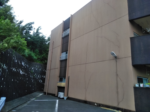 三島市アパート塗装外壁