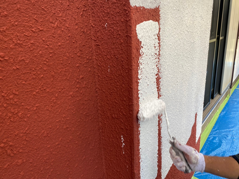 三島市外壁塗装下塗り