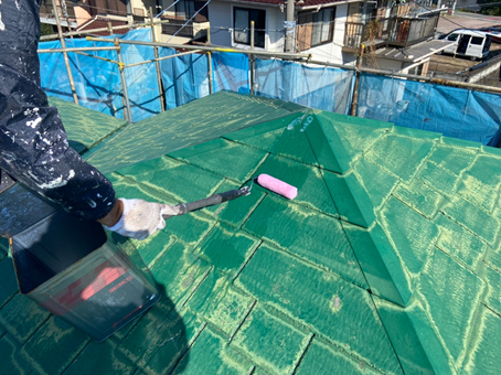 三島市 経年劣化で色褪せた外壁と屋根を塗替えて防水性アップ